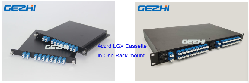 4 unit 8CH Optical Passive CWDM Mux/Demux Plug-in Module in 1U Rack-Mount 3